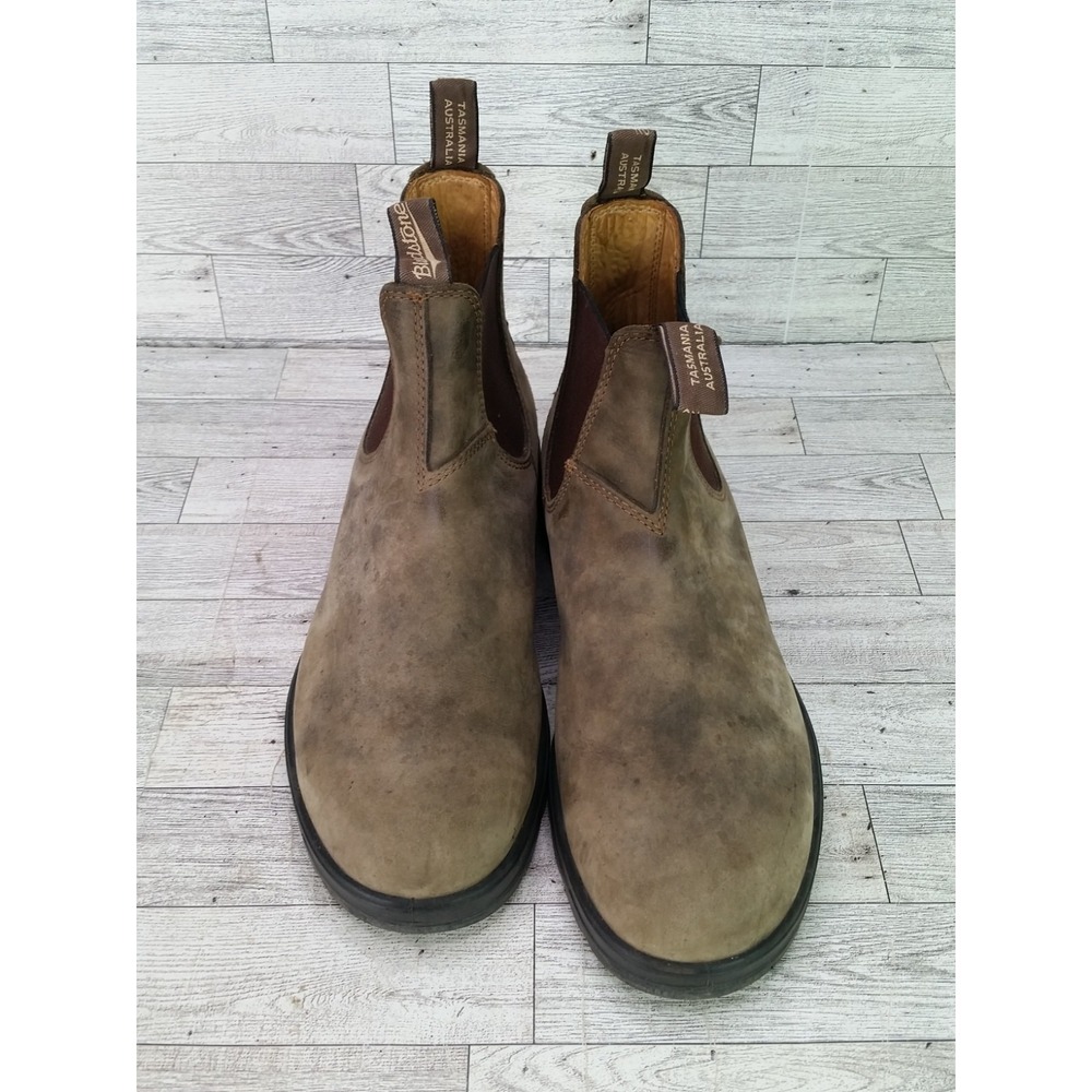 Blundstone 585 Men's Rustic Brown Leather Chelsea Boots 10 AU 11 US Ecco Insole - Picture 5 of 16
